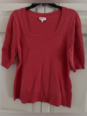Candace Cameron Bure Square Neckline Sweater - Size Medium - NWOT
